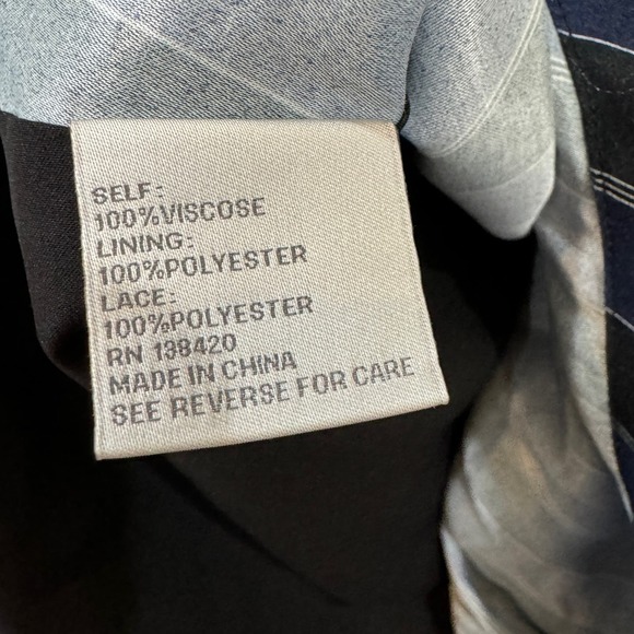 CARLISLE New York Striped Surplice Open Top Jacket Size 6 Lace Trim Detail - Picture 7 of 9